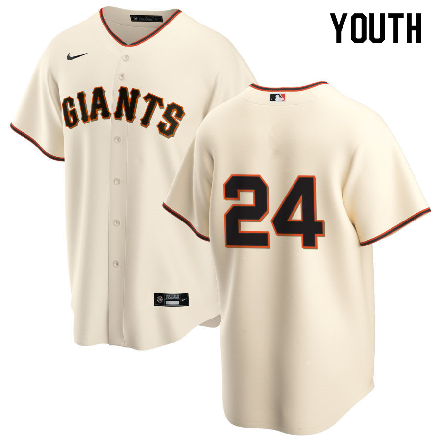 Nike Youth #24 Willie Mays San Francisco Giants Baseball Jerseys Sale-Cream